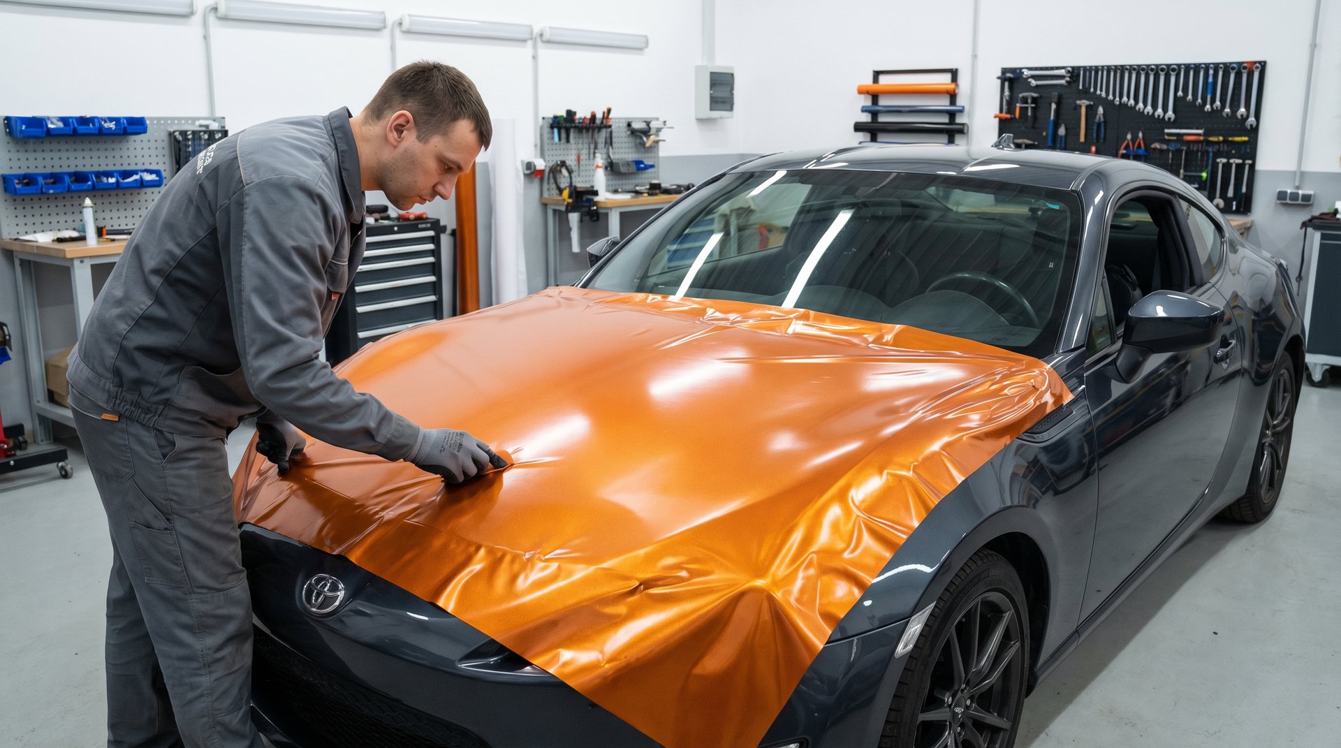 青柠视频修车改装视频-车身改色贴膜教程